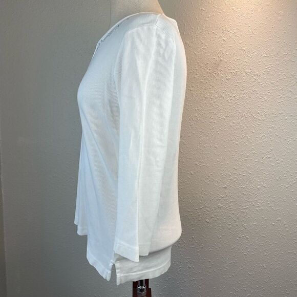 EUC Arizona Jean Company 3/4 Sleeve V-Neck Top Size XL - Picture 3 of 5